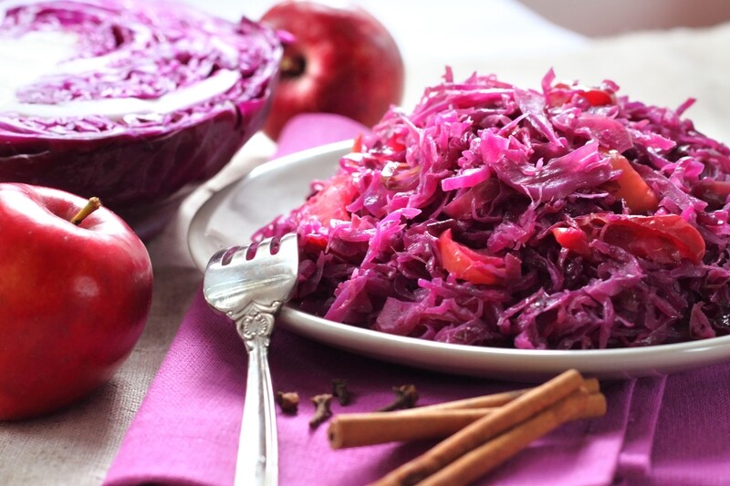 Apfelrotkohl