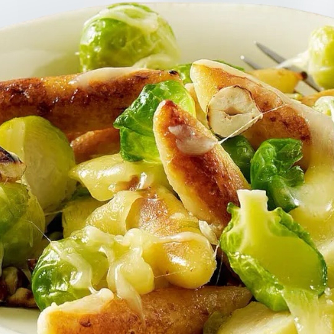 Rosenkohl-Schupfnudel-Pfanne