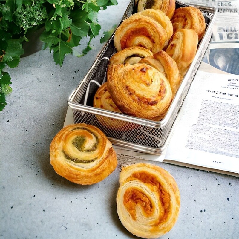 Herzhafte Mini Schnecken Herzhafte Mini Schnecken