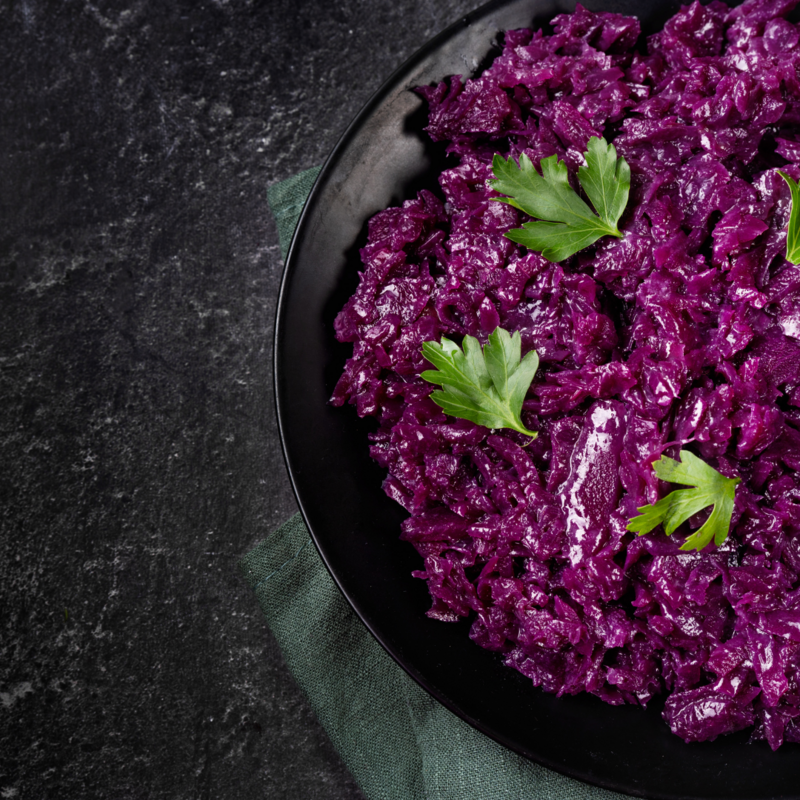 Apfelrotkohl