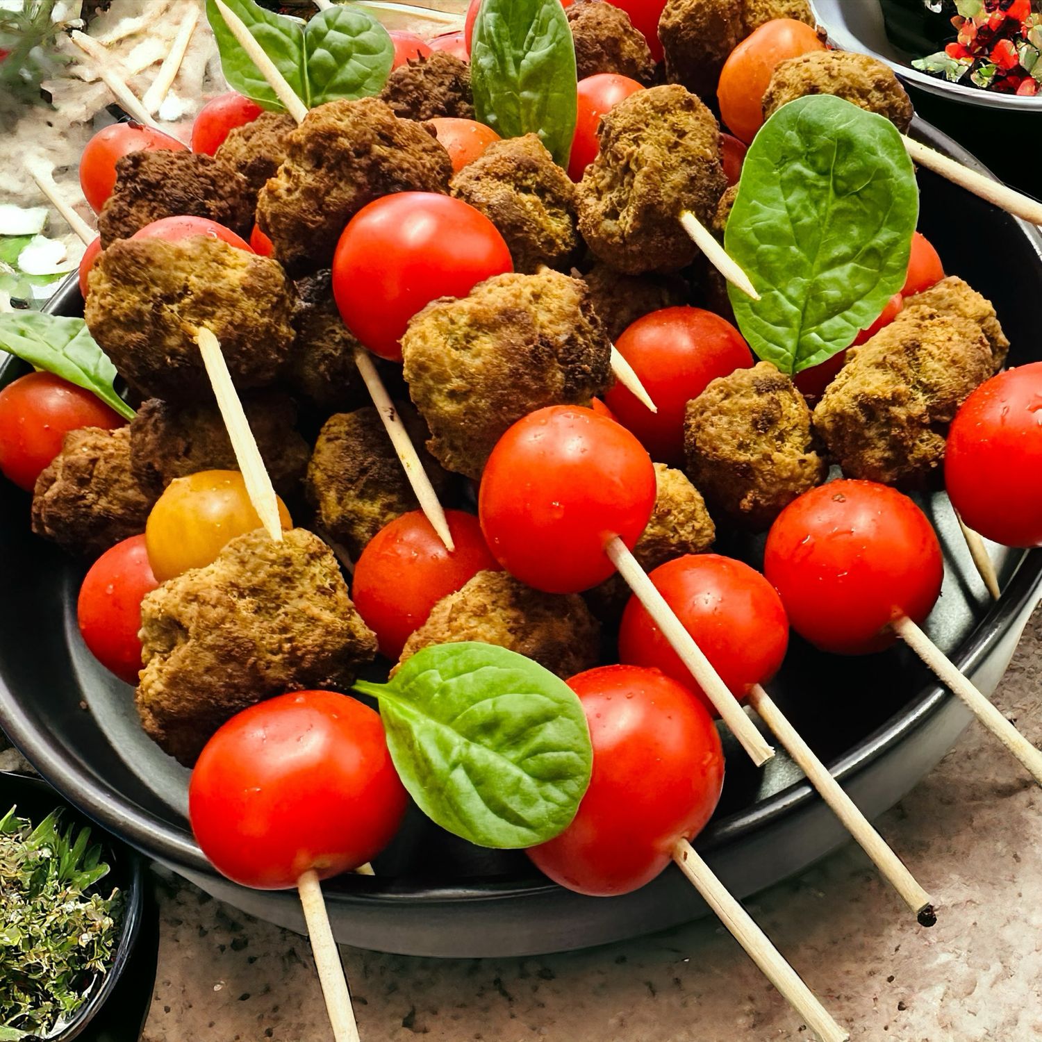 Bouletten-Tomaten-Spieß