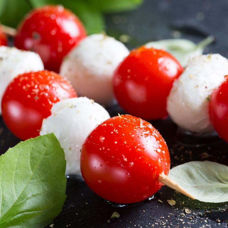 Tomaten-Mozzarella-Spieß