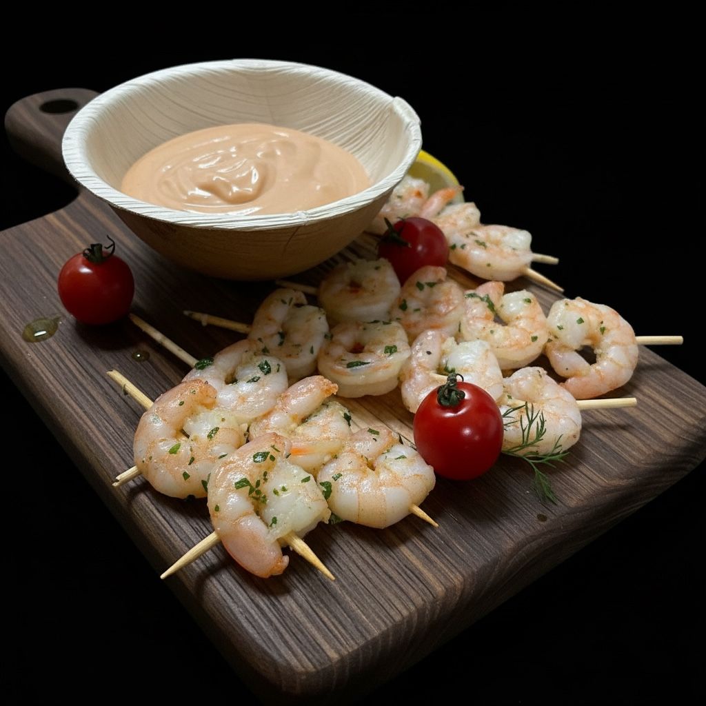 Großer Garnelenspieß