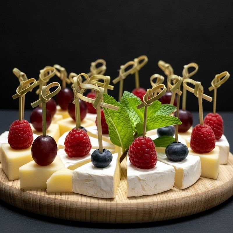 Camembert-Frucht-Spieß