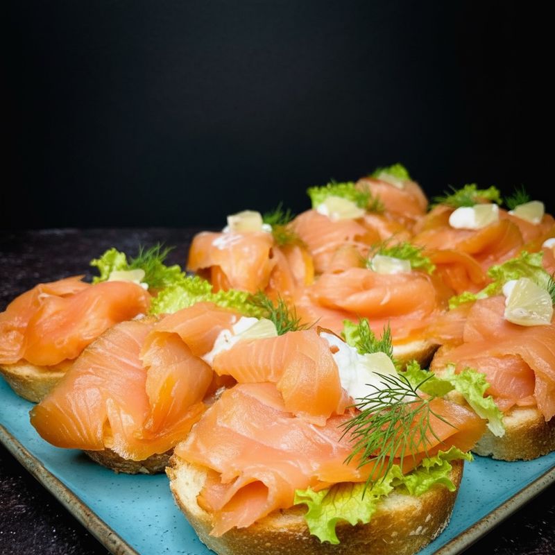 Baguetteschnittchen [Lachs]