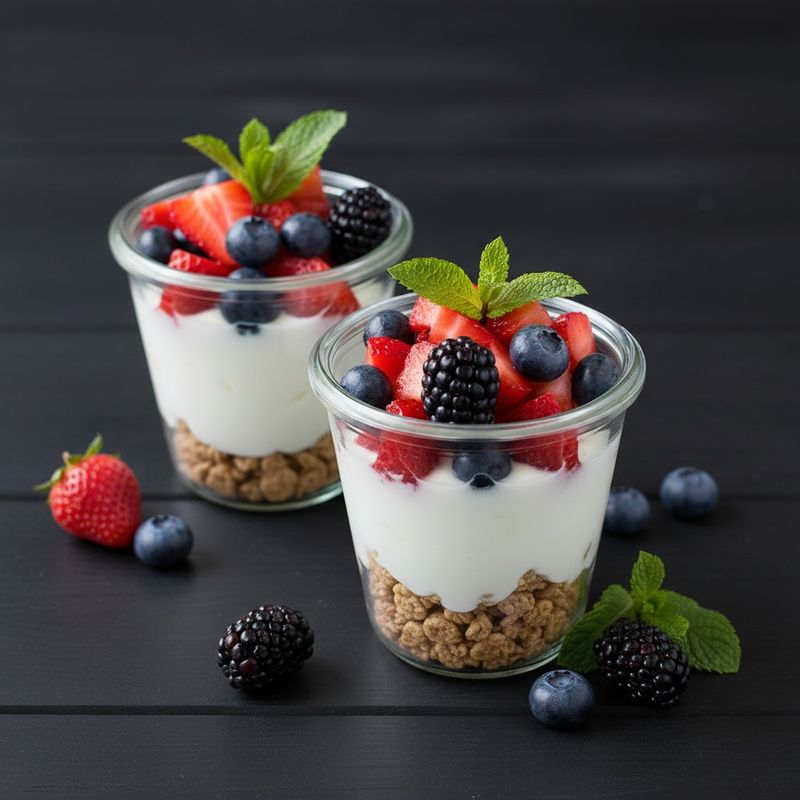 Knusperjoghurt mit Früchten