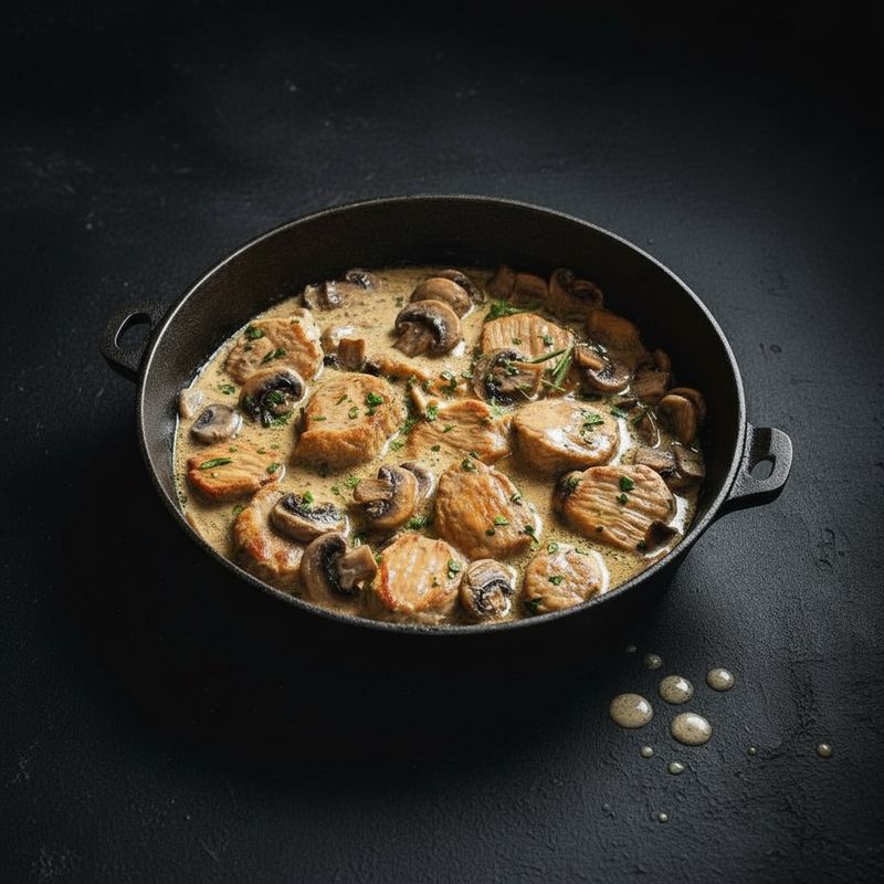 Medaillons in Champignonrahm