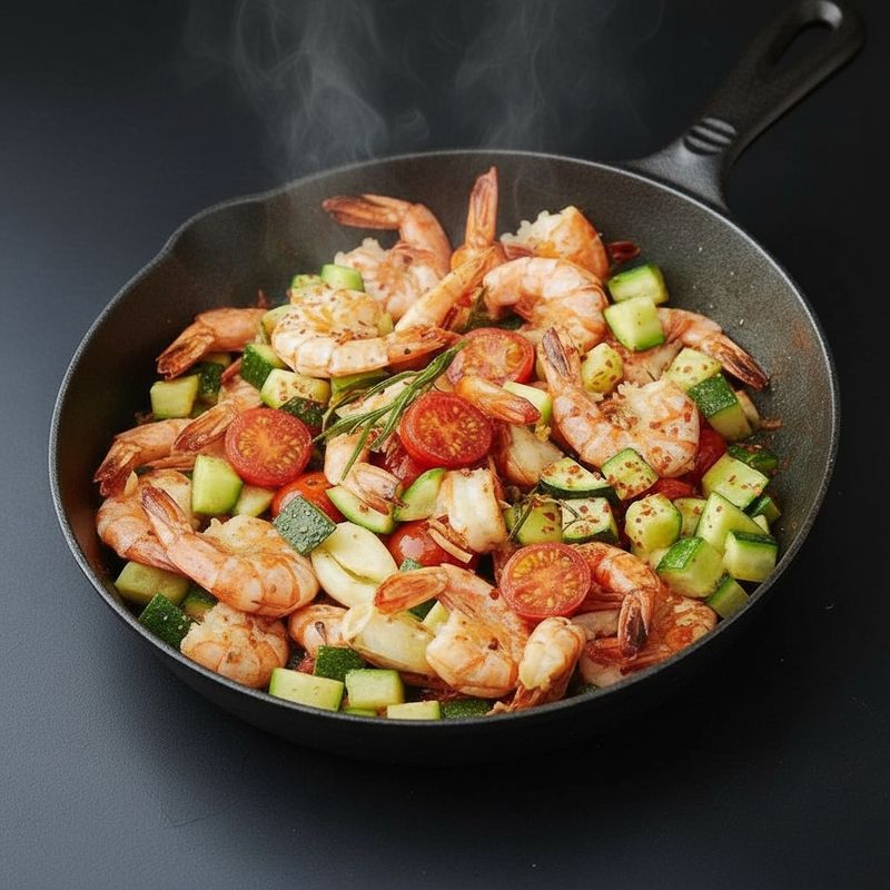 Garnelen-Gemüse-Pfanne