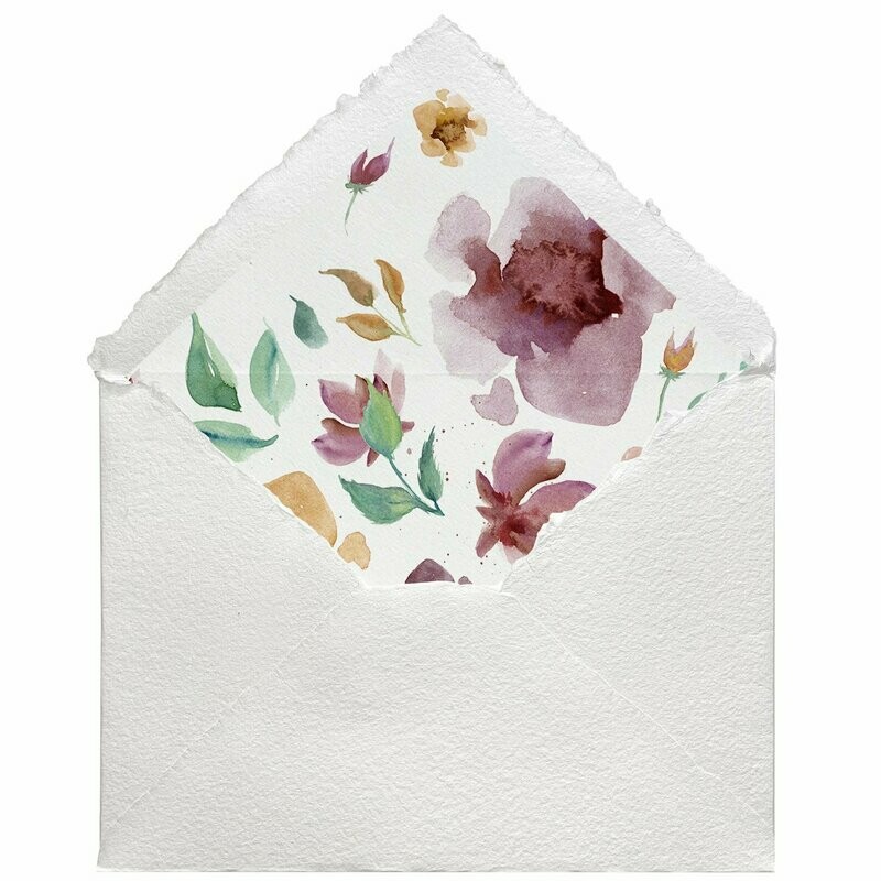 Sobres artesanales forrados estampados | Primavera