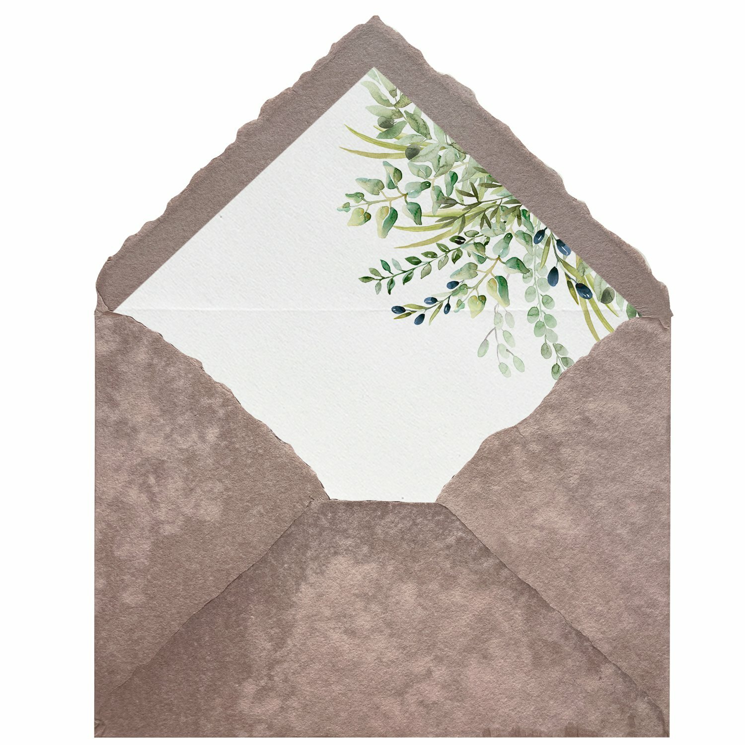 Sobres artesanales forrados estampados | Ramillete