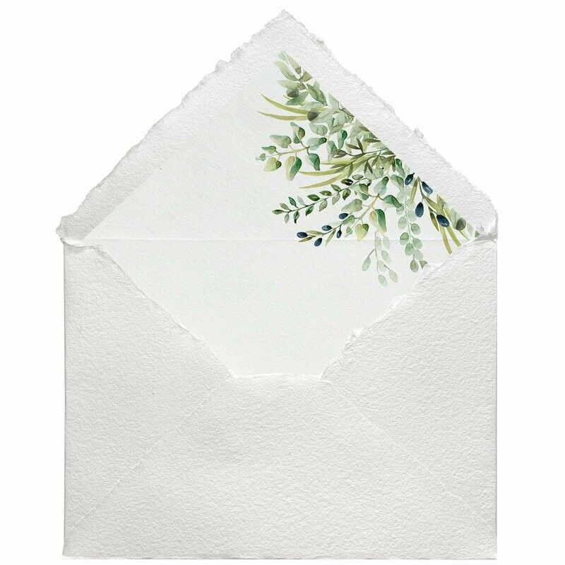 Sobres artesanales forrados estampados | Ramillete