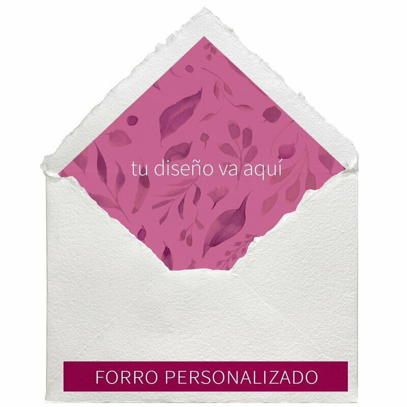 Sobres artesanales forrados estampados | DISEÑO PERSONALIZADO