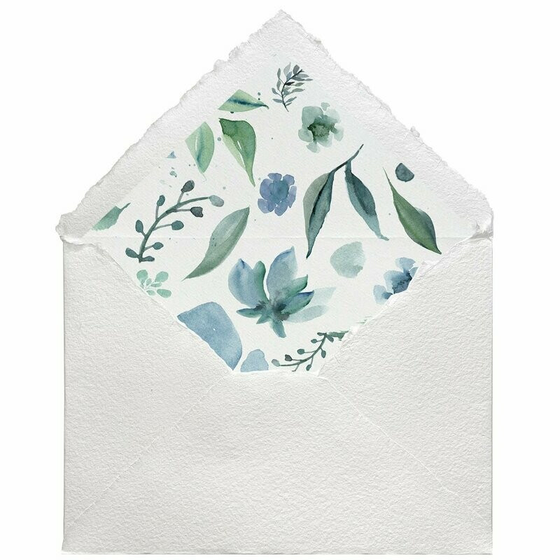 Sobres artesanales forrados estampados | Blue
