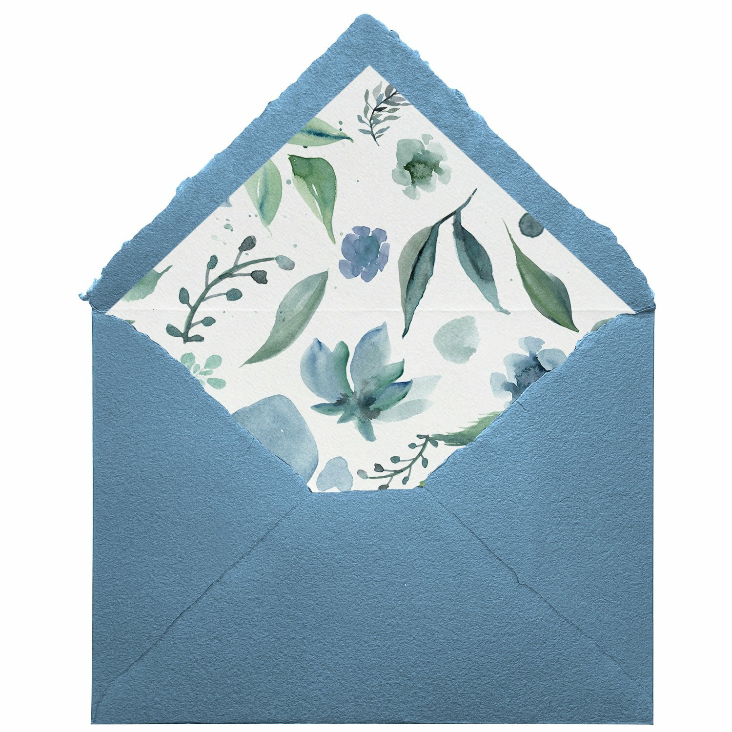 Sobres artesanales forrados estampados | Blue