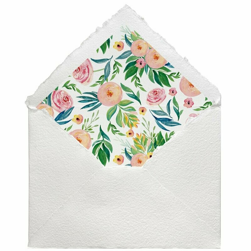 Sobres artesanales forrados estampados | Tangerine
