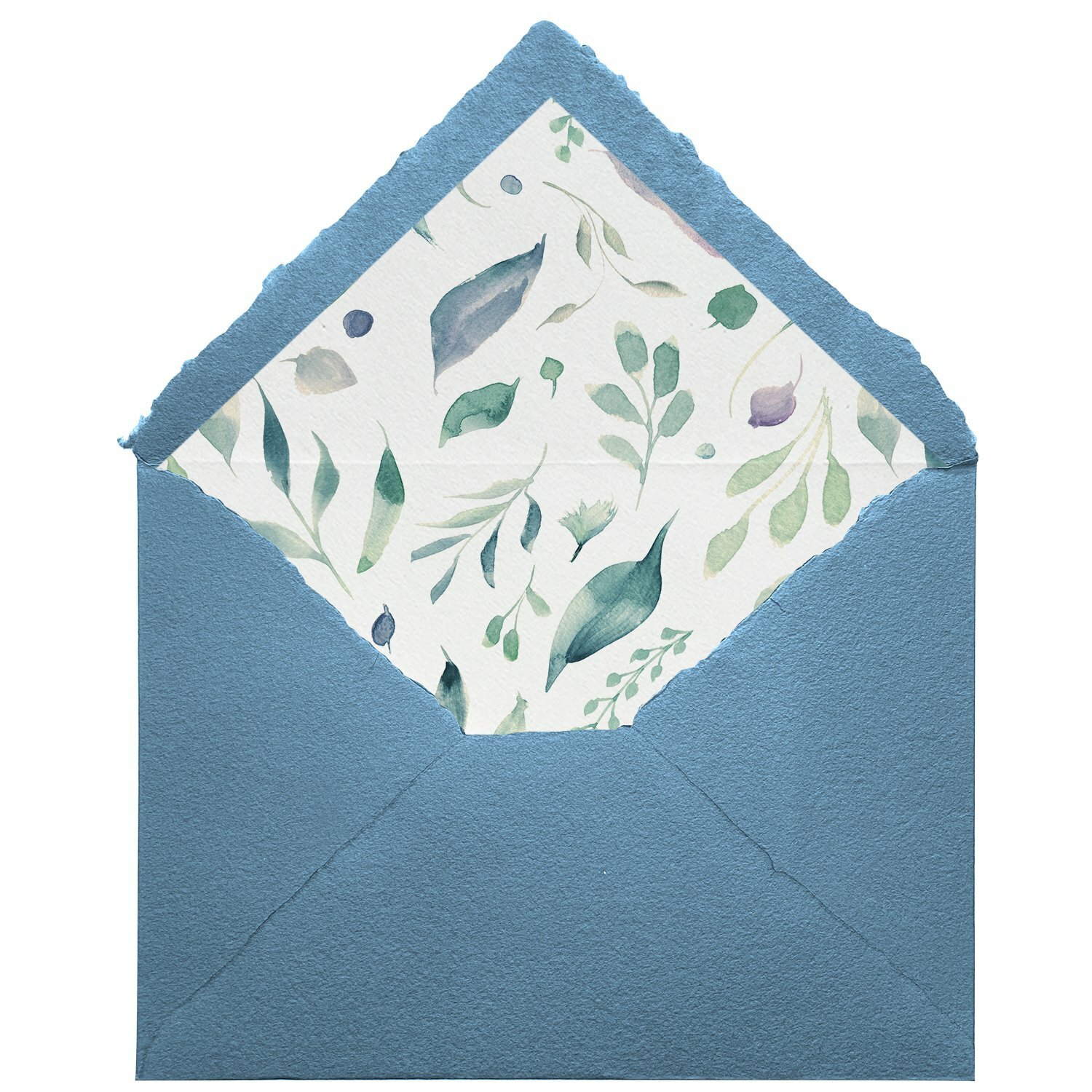Sobres artesanales forrados estampados | Leaves