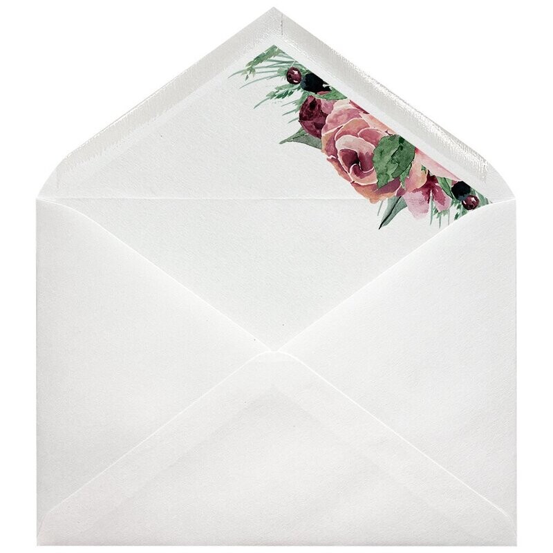 Sobres forrados estampados C5 | Plum