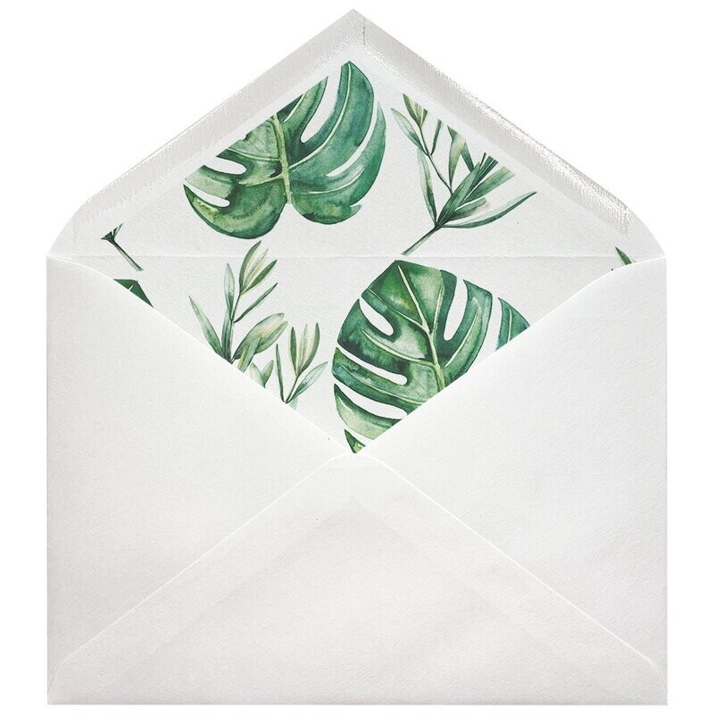 Sobres forrados estampados C5 | Tropical