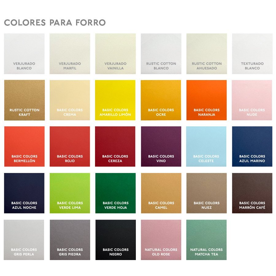 Sobres forrados lisos | Verjurado Blanco