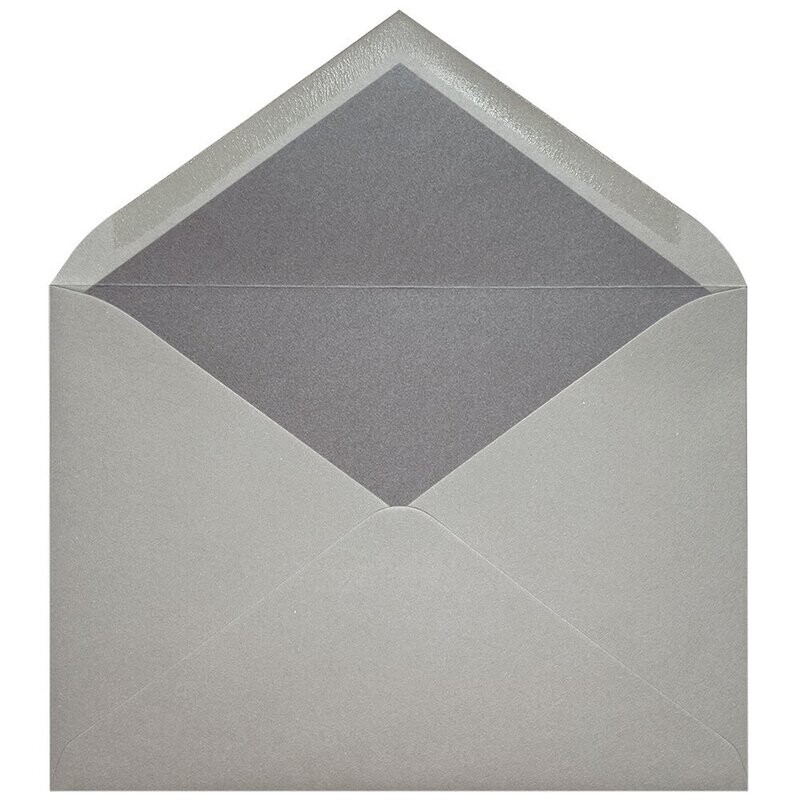Sobres forrados lisos C5 | Rustic Cotton Grey