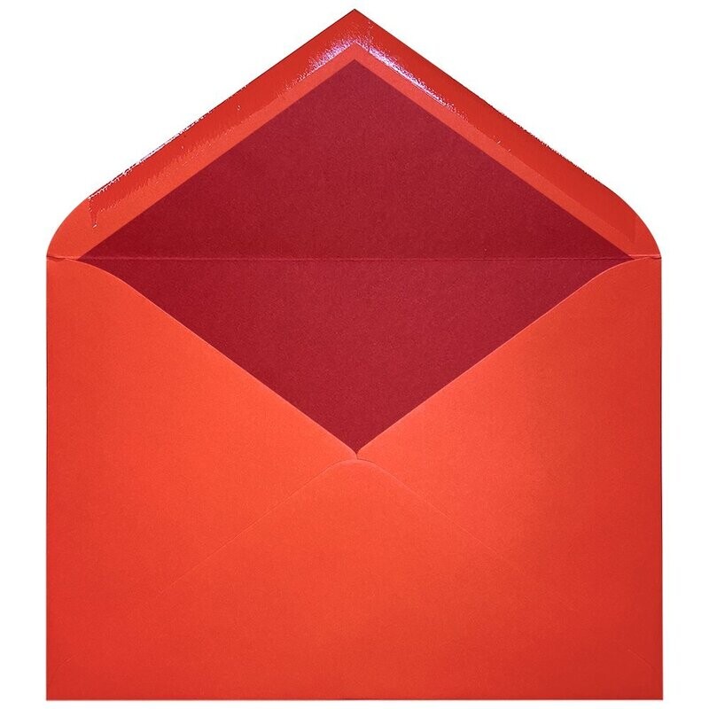 Sobres forrados lisos C5 | Basic Colors Bermellón