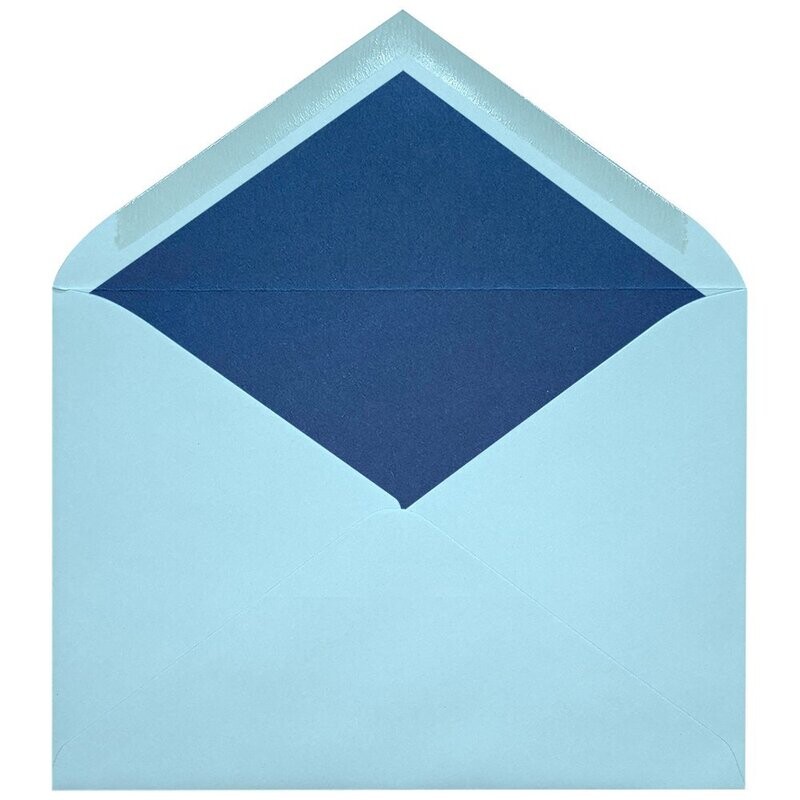 Sobres forrados lisos C5 | Basic Colors Celeste