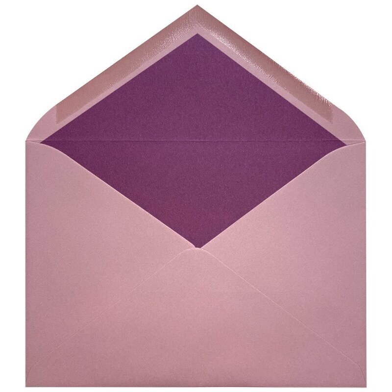 Sobres forrados lisos C5 | Natural Colors Old Rose