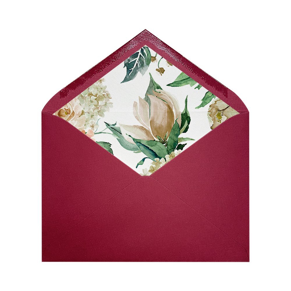 Sobres forrados estampados Ministro | Flores Blancas