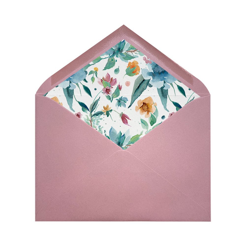 Sobres forrados estampados Ministro | Flores Azules