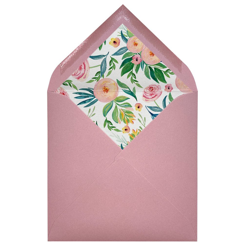 Sobres forrados estampados Cuadrados | Tangerine