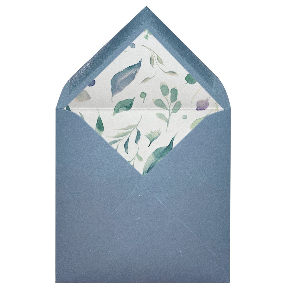 Sobres forrados estampados Cuadrados | Leaves