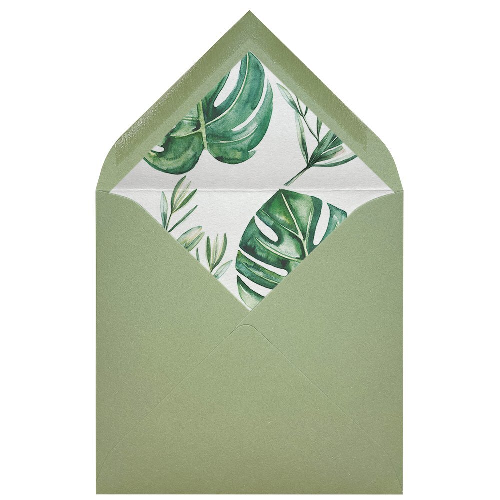 Sobres forrados estampados Cuadrados | Tropical