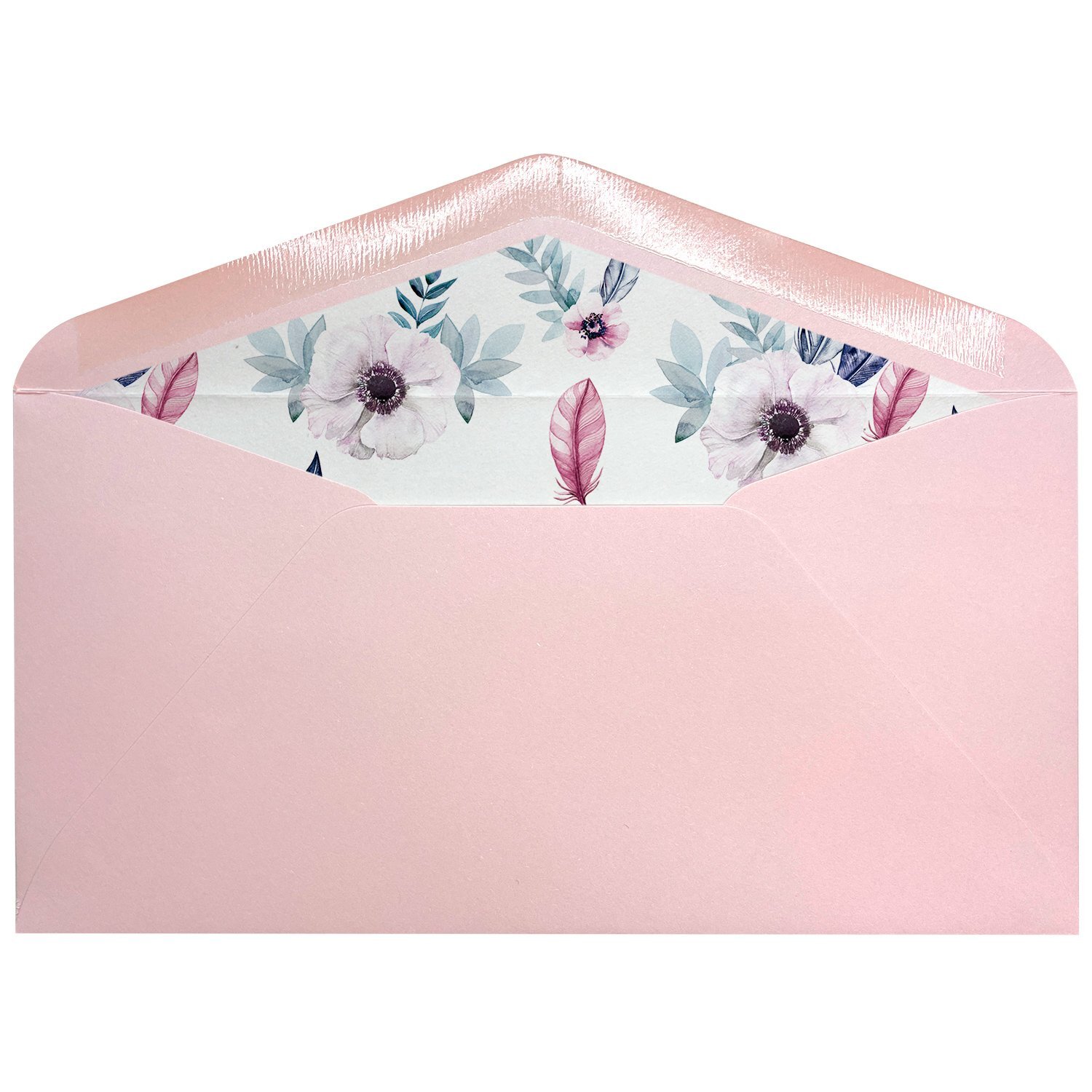 Sobres forrados estampados Americanos | Plumas