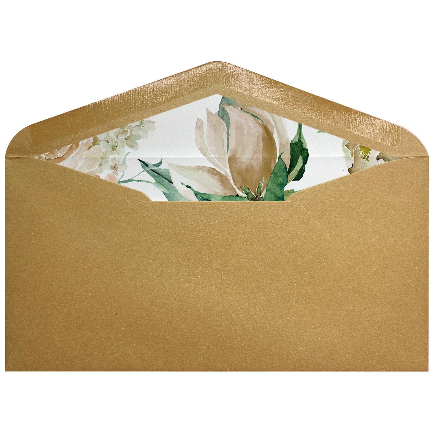 Sobres forrados estampados Americanos | Flores Blancas