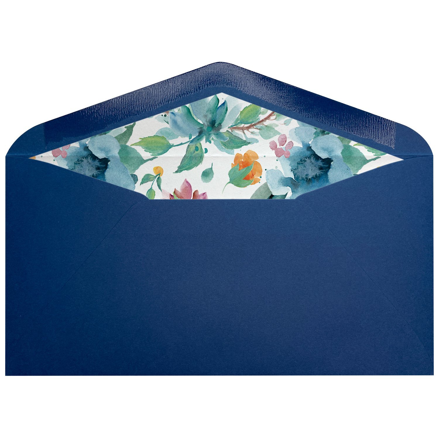 Sobres forrados estampados Americanos | Flores Azules