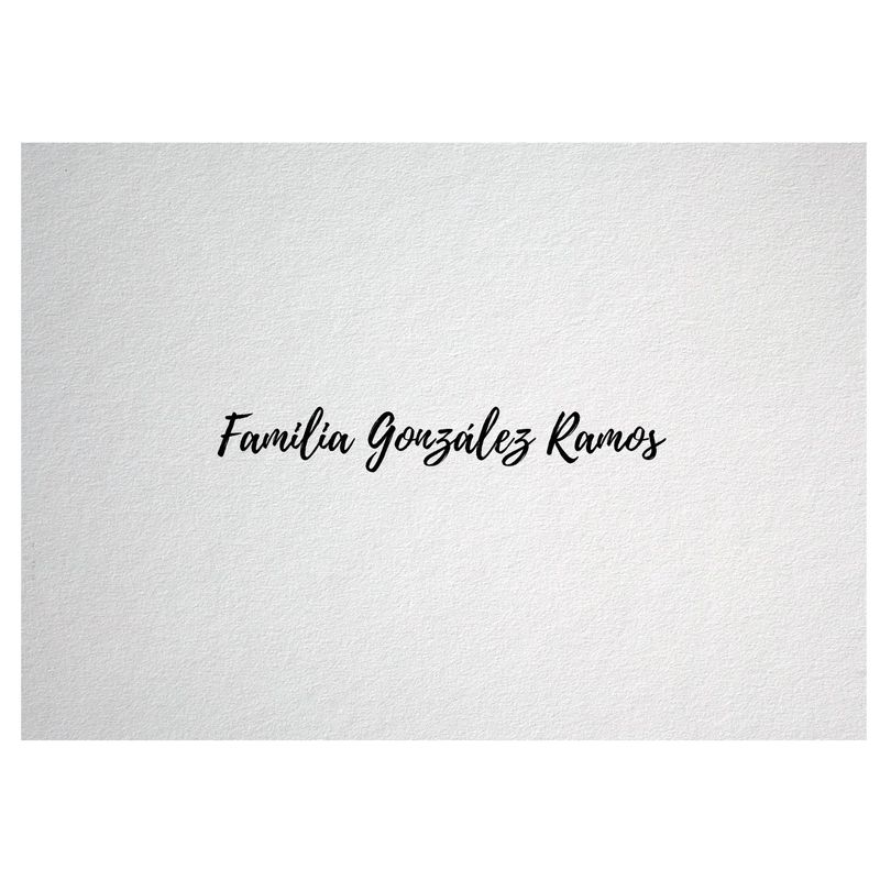 Impresión de nombres - Tipografía 1