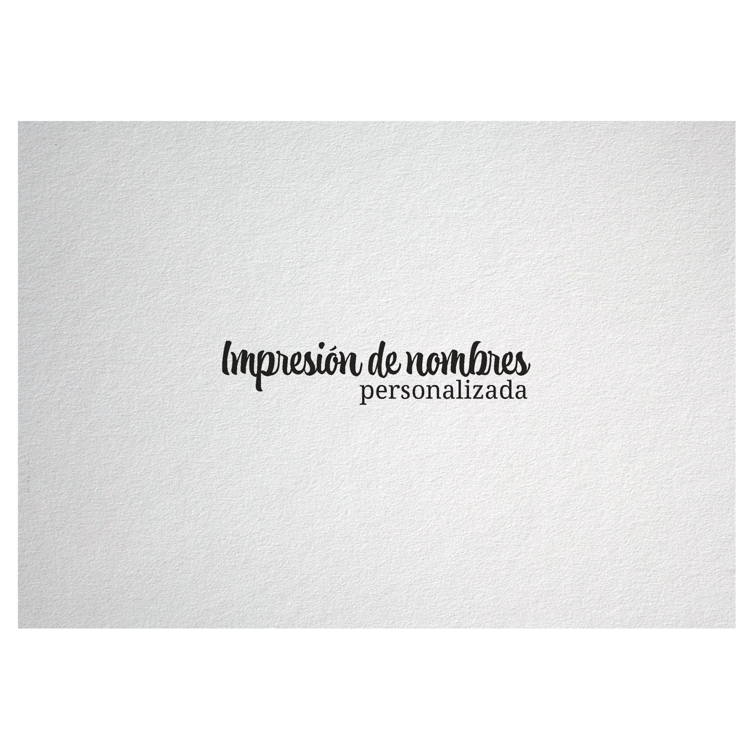 Impresión de nombres - Tipografía PERSONALIZADA