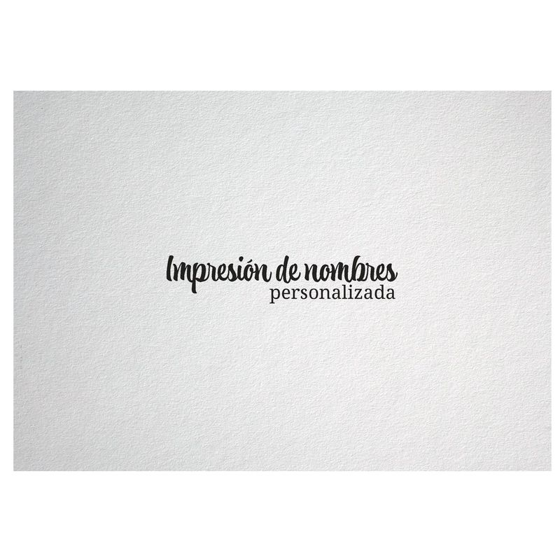 Impresión de nombres - Tipografía PERSONALIZADA
