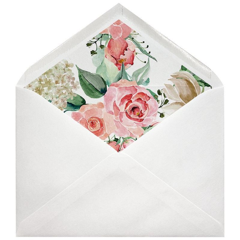 Sobres forrados estampados C5 | Roses