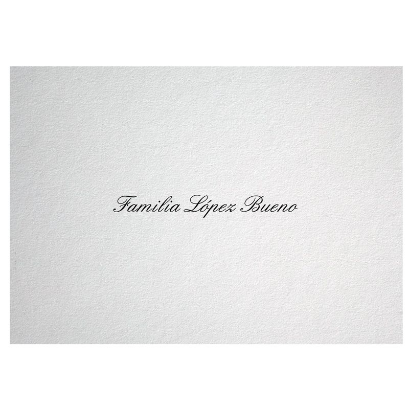 Impresión de nombres - Tipografía 2