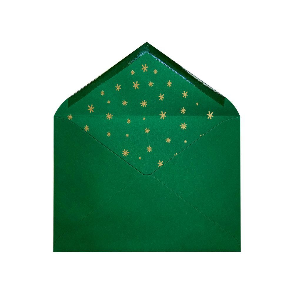 Sobres Verde Hoja - Navidad Estrellada Sobres Verde Hoja - Navidad Estrellada