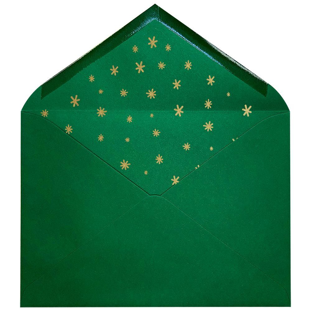 Sobres Verde Hoja - Navidad Estrellada