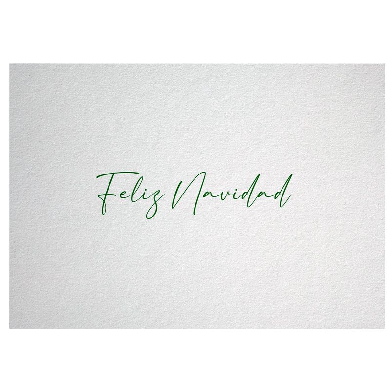 Impresión delantera “Feliz Navidad” - NO INCLUYE EL SOBRE