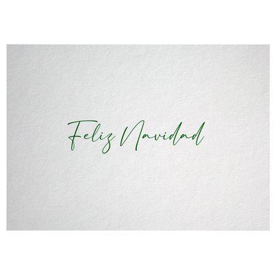 Impresión delantera “Feliz Navidad” - NO INCLUYE EL SOBRE Impresión delantera “Feliz Navidad” - NO INCLUYE EL SOBRE
