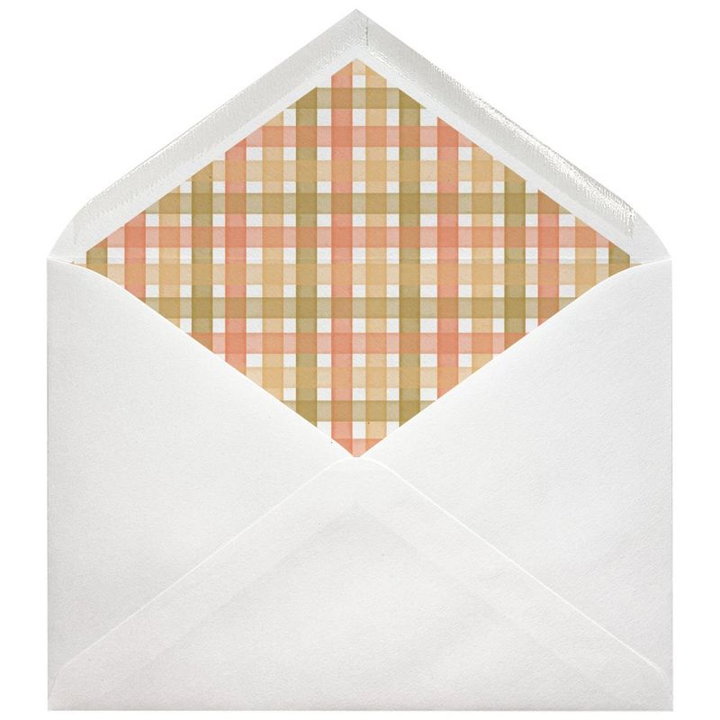 Sobres forrados estampados C5 | Vichy Terracota Sobres forrados estampados C5 | Vichy Terracota