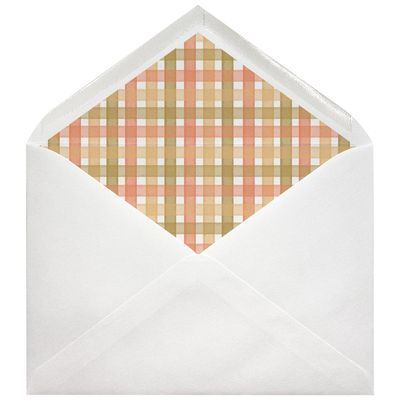 Sobres forrados estampados C5 | Vichy Terracota