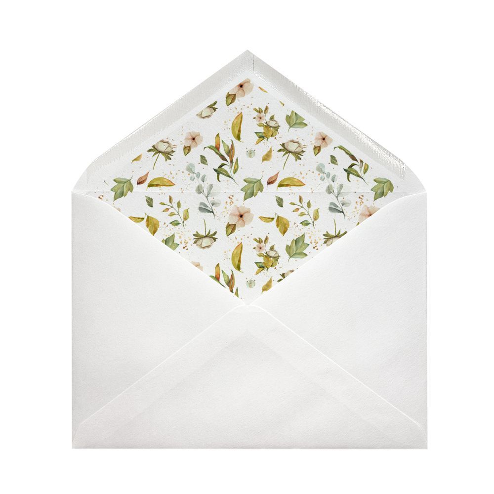 Sobres forrados estampados Ministro | Flores silvestres Sobres forrados estampados Ministro | Flores silvestres