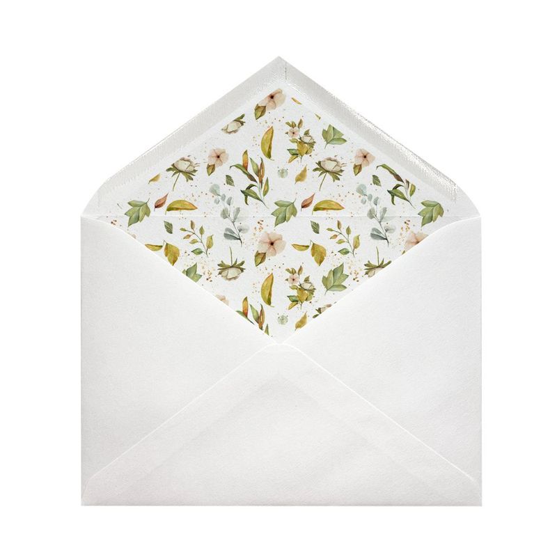 Sobres forrados estampados Ministro | Flores silvestres Sobres forrados estampados Ministro | Flores silvestres