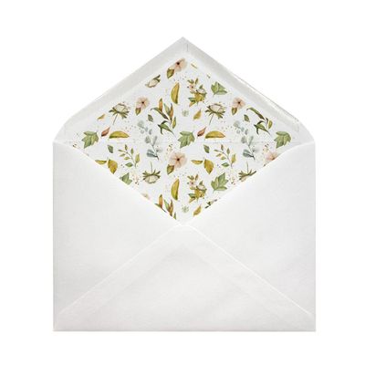 Sobres forrados estampados Ministro | Flores silvestres Sobres forrados estampados Ministro | Flores silvestres