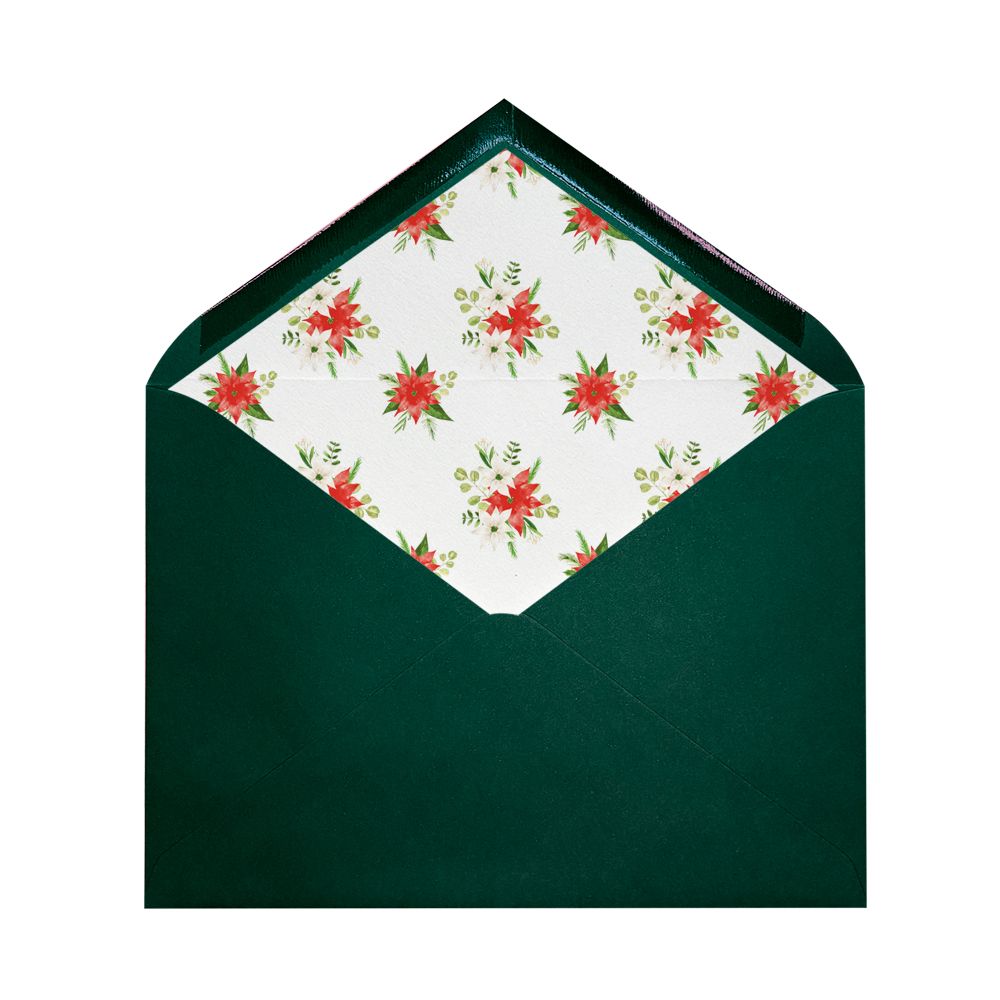 Sobres forrados estampados Ministro | Flor de Navidad